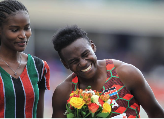 Kenya Maximila  Imali broke her own Keyan women 100m Record