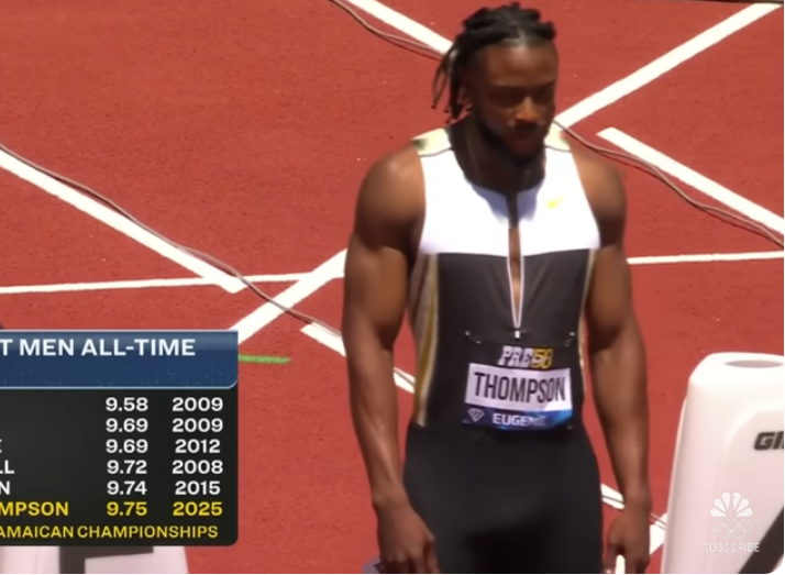 Kishane Thompson Storms to World-Leading 9.85 Win at 2025 Prefontaine Classic 100m